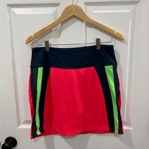 Under Armour Pink, Navy & Lime Athletic Skort
